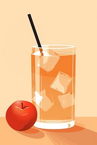 Apple juice cocktail drink fruit. 