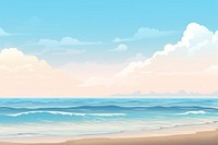 Sea beach backgrounds landscape outdoors. AI generated Image by rawpixel.