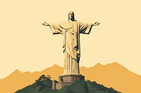 Sculpture statue representation spirituality. 