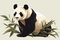 Panda wildlife animal mammal. AI generated Image by rawpixel.