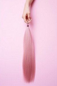 Donating hair pink wig pink background. AI generated Image by rawpixel.