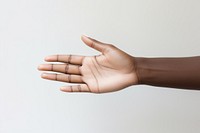 Woman hands finger adult white background. AI generated Image by rawpixel.