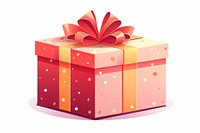 A christmas gift box ribbon white background celebration. AI generated Image by rawpixel.