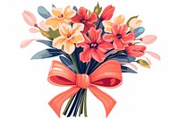 Flower ribbon plant white background. AI generated Image by rawpixel.