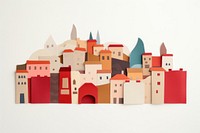 Town painting collage craft. AI generated Image by rawpixel.