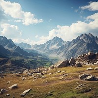 Mountains mountain wilderness landscape. 