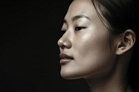 Asian woman skin photography portrait. 