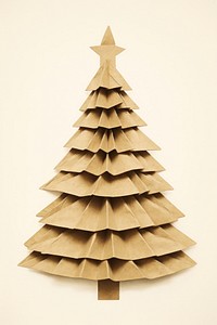 Chrismas tree paper christmas origami. 