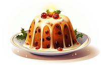 Pudding dessert food cake. AI generated Image by rawpixel.