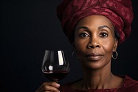 Sommelier drink wine portrait. 