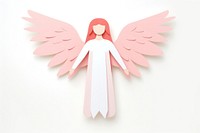 Angel white background representation celebration. 