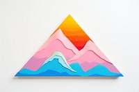Mountain art creativity triangle. AI generated Image by rawpixel.