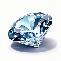 Diamond jewelry crystal gemstone. AI generated Image by rawpixel.