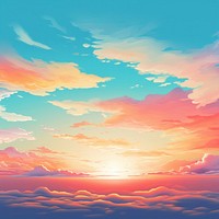 Sunset sky backgrounds sunlight. AI generated Image by rawpixel.