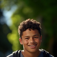 Boy portrait smile child. 