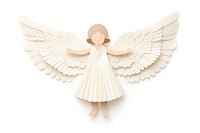 Angel white toy white background. AI generated Image by rawpixel.