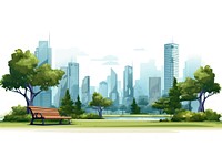Landscape city park outdoors. AI generated Image by rawpixel.
