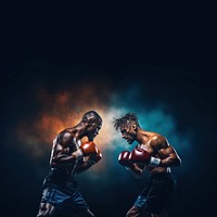 MMA punching boxing sports. AI generated Image by rawpixel.