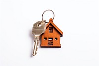 Key keychain house white background. AI generated Image by rawpixel.