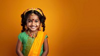 Indian little girl smile happiness innocence. 