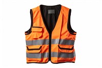 Safety Vest vest white background protection.