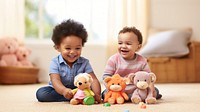 Baby toy representation togetherness. AI generated Image by rawpixel.
