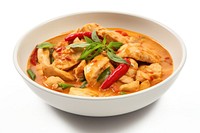 A Thai Panang Chicken Curry curry food bowl. AI generated Image by rawpixel.
