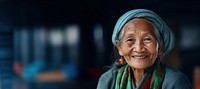 Senior Asian woman smile portrait adult. 