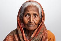 Senior indian woman retirement headscarf portrait. AI generated Image by rawpixel.