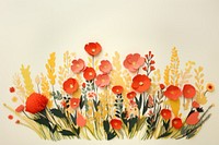 Flowers painting pattern plant. AI generated Image by rawpixel.