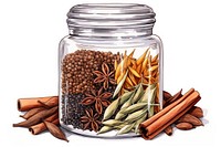 Spice jar food white background. AI generated Image by rawpixel.