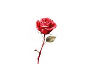 Rose flower plant red. AI generated Image by rawpixel.