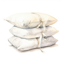 Pillow white white background relaxation. AI generated Image by rawpixel.