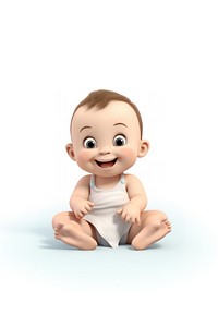 Baby smiling sitting person. 