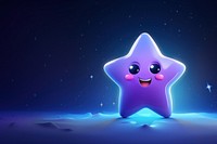 Star purple cartoon night. 