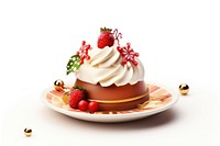 Dessert berry cream fruit. AI generated Image by rawpixel.