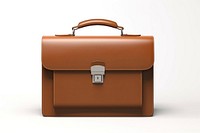 Briefcase leather brown bag. AI generated Image by rawpixel.