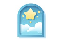 A window icon star sky white background. AI generated Image by rawpixel.