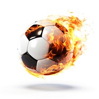 Football sports soccer fire. 