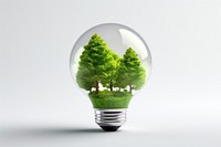 3d illustration light green lightbulb. AI generated Image by rawpixel.