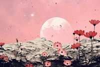 Clean background flower astronomy outdoors. AI generated Image by rawpixel.