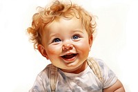 Baby baby portrait fun. AI generated Image by rawpixel.