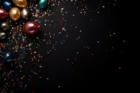 Party confetti balloon illuminated. 