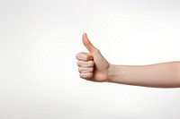 Woman hand gesture finger white background gesturing. 