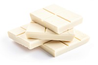 White milk chocolate dessert food white background. AI generated Image by rawpixel.