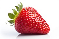 Strawberry fruit plant food white background. AI generated Image by rawpixel.
