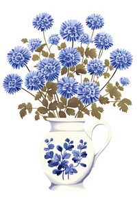 Flower porcelain plant cup. AI generated Image by rawpixel.