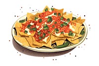 Chilaquiles paper food vegetable. AI generated Image by rawpixel.