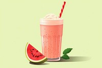 Guava smoothie milkshake fruit drink. 