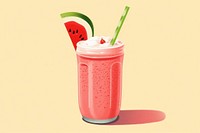 Guava smoothie milkshake fruit drink. AI generated Image by rawpixel.